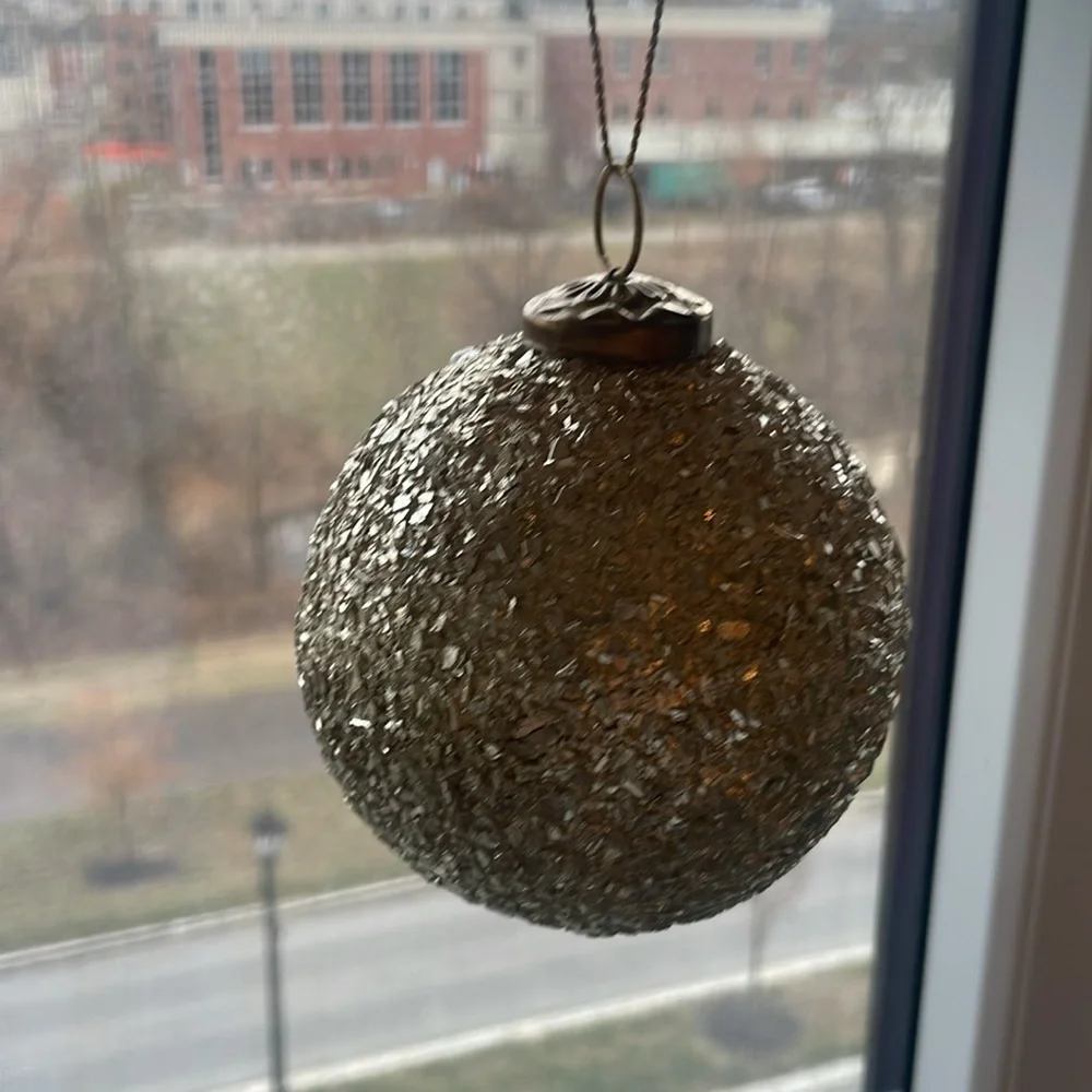 COPY - RH Christmas Gold Ball Ornament
